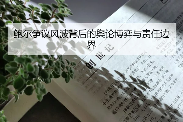 鲍尔争议风波背后的舆论博弈与责任边界